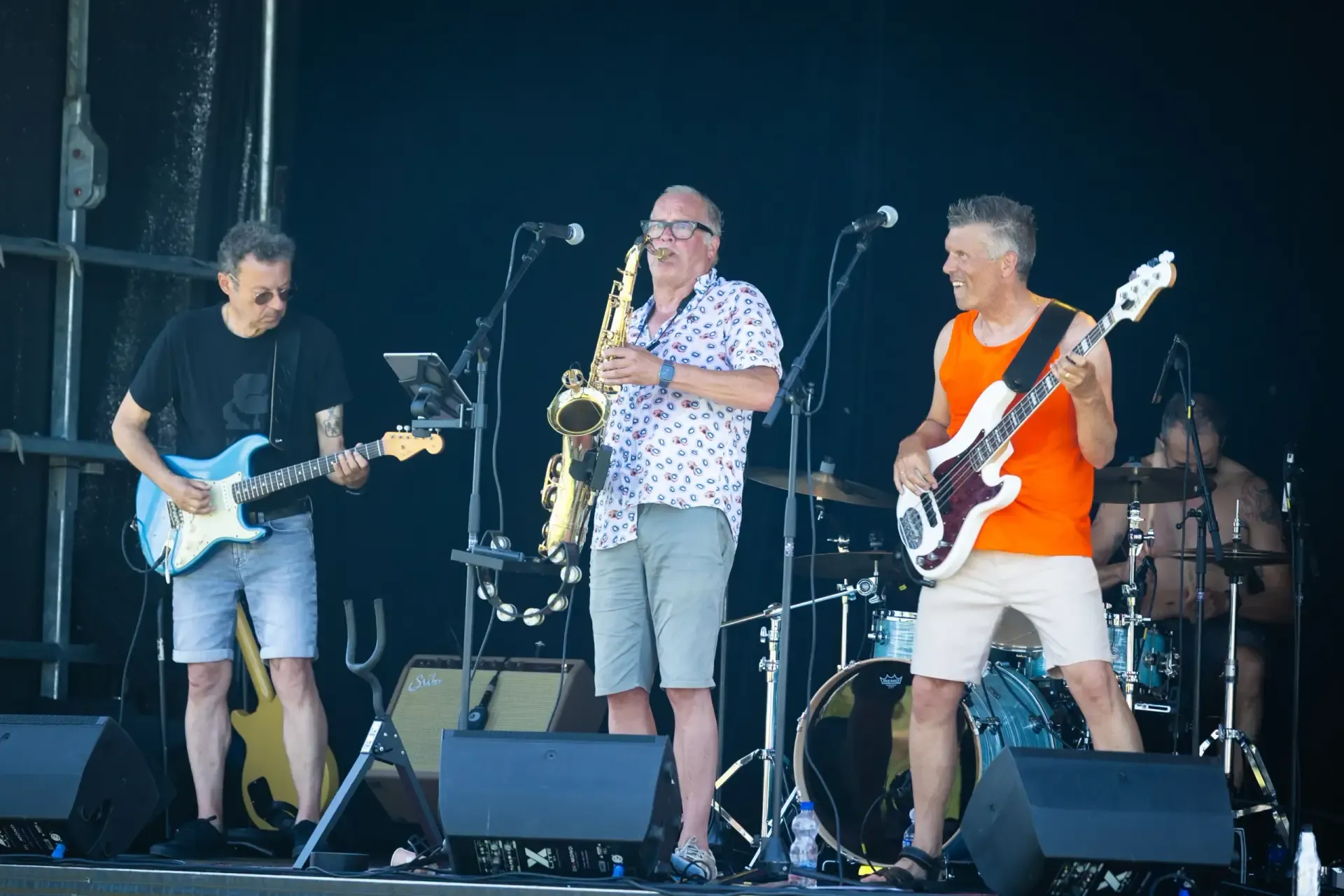 Livemuziek op het festival