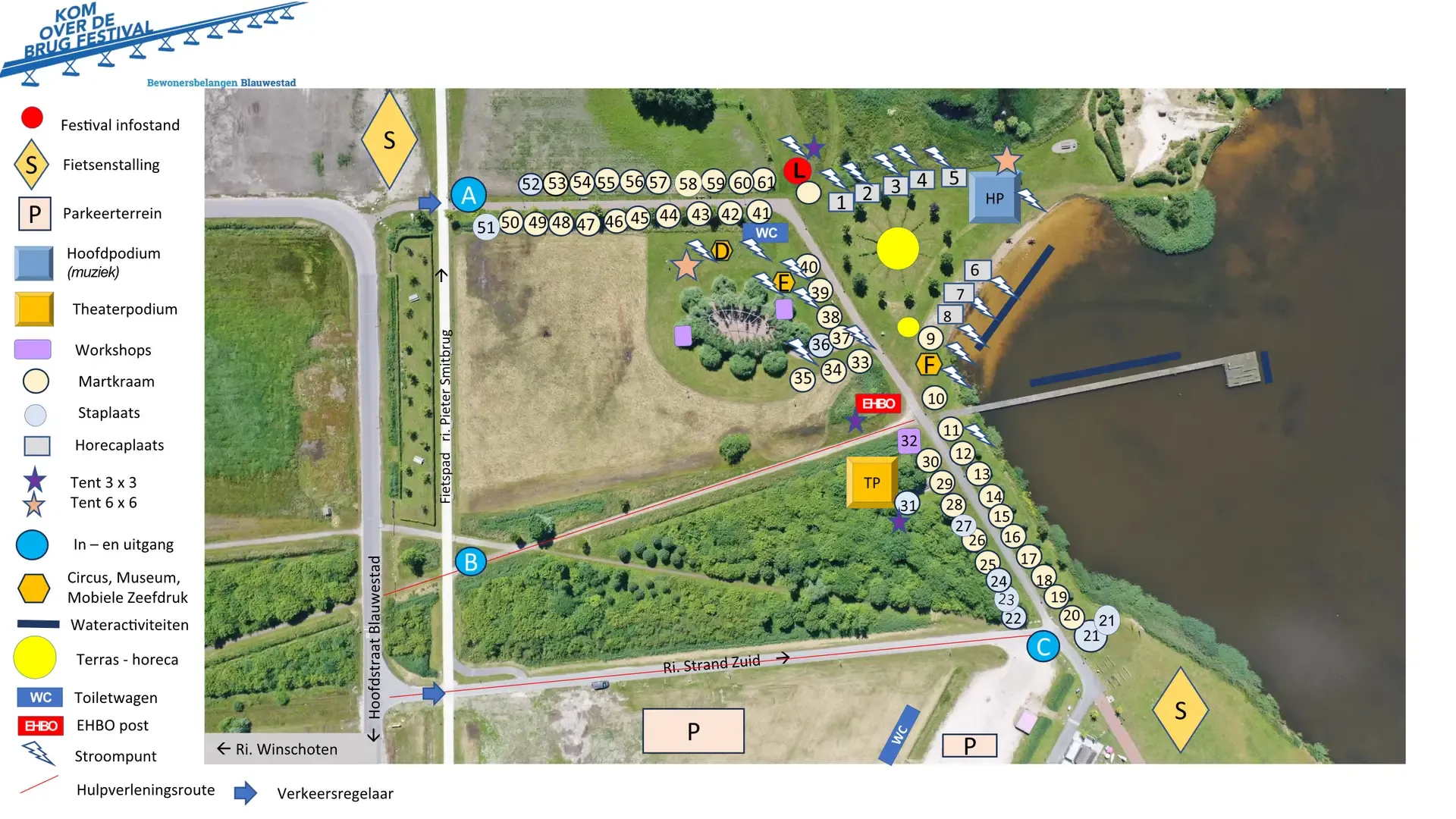 Terreinindeling Kom Over De Brug Festival 2026